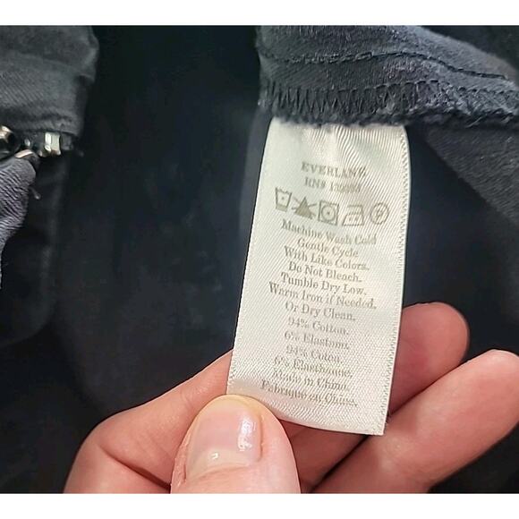 Everlane Side‑Zip Black Cropped High‑Waist Trouser Women’s 0 – EUC - Picture 7 of 10